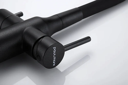 Смеситель для кухни Paulmark SALIX черный Sa213419-BLM Смеситель для кухни Paulmark SALIX черный Sa213419-BLM