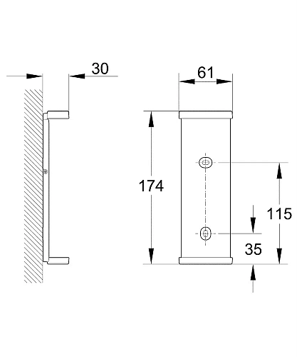 Держатель для пульта ДУ GROHE (14992000) Держатель для пульта ДУ GROHE (14992000)