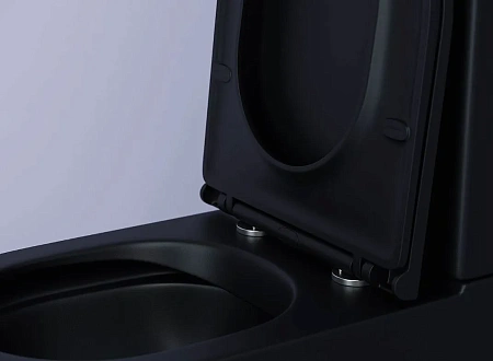 Чаша напольного унитаза Ceramica Nova METROPOL Rimless CN4001-BMB черный матовый с сиденьем Чаша напольного унитаза Ceramica Nova METROPOL Rimless CN4001-BMB черный матовый с сиденьем