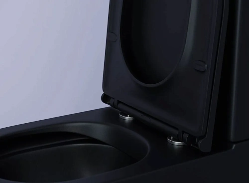 Чаша напольного унитаза Ceramica Nova METROPOL Rimless CN4001-BMB черный матовый с сиденьем Чаша напольного унитаза Ceramica Nova METROPOL Rimless CN4001-BMB черный матовый с сиденьем