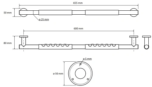 Поручень Bemeta OMEGA 104507681 Поручень Bemeta OMEGA 104507681