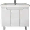 Тумба под раковину DREJA Q PLUS (D), 80 см, подвесная/напольная, 3 дверцы, с опорами, белый глянец 9 99.1006 Тумба под раковину DREJA Q PLUS (D), 80 см, подвесная/напольная, 3 дверцы, с опорами, белый глянец 9 99.1006