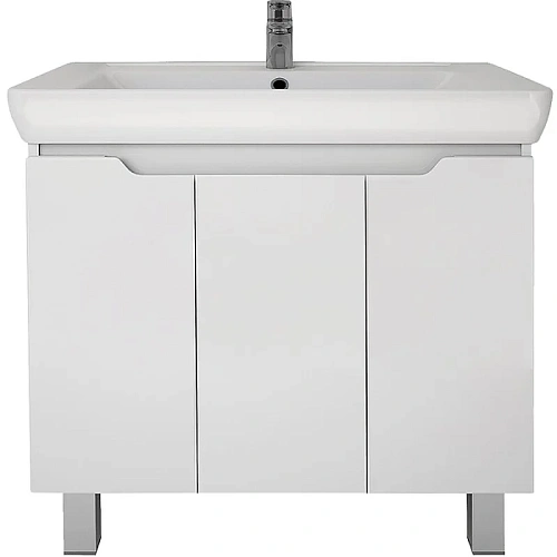 Тумба под раковину DREJA Q PLUS (D), 80 см, подвесная/напольная, 3 дверцы, с опорами, белый глянец 9 99.1006 Тумба под раковину DREJA Q PLUS (D), 80 см, подвесная/напольная, 3 дверцы, с опорами, белый глянец 9 99.1006