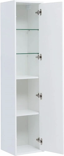 Шкаф-пенал Aquanet Lino (Flat) 35 белый глянец 00295039 Шкаф-пенал Aquanet Lino (Flat) 35 белый глянец 00295039