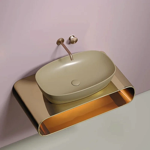 Раковина Ceramica Nova ELEMENT CN6049MC Капучино матовый накладная Раковина Ceramica Nova ELEMENT CN6049MC Капучино матовый накладная