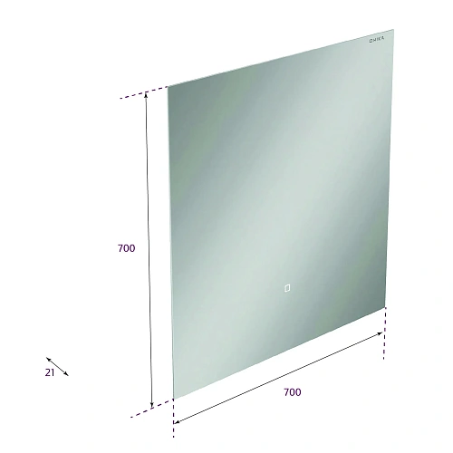 Зеркало Onika Люма 70 см 207048 с LED подсветкой Зеркало Onika Люма 70 см 207048 с LED подсветкой