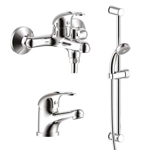 Комплект смесителей Rossinka SET35-80 3 в 1 Комплект смесителей Rossinka SET35-80 3 в 1