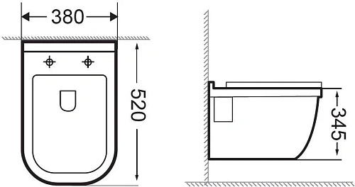 Унитаз подвесной Aquanet Rimless Glide-W CL-11042 с сиденьем Унитаз подвесной Aquanet Rimless Glide-W CL-11042 с сиденьем