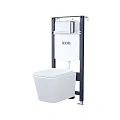 Комплект унитаза IDDIS Basic с инсталляцией и клавишей смыва (BASBI01i73) Комплект унитаза IDDIS Basic с инсталляцией и клавишей смыва (BASBI01i73)