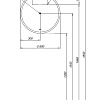 Зеркало Aquanet Арт 60 RGB LED 00336635 Зеркало Aquanet Арт 60 RGB LED 00336635