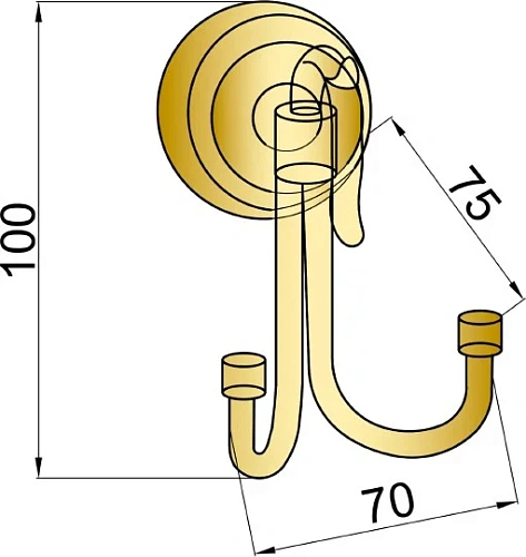 Крючок Boheme Medici 10606 Крючок Boheme Medici 10606