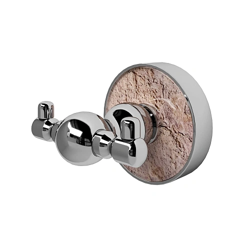 Крючок WasserKRAFT Nau K-7723D двойной хром Крючок WasserKRAFT Nau K-7723D двойной хром