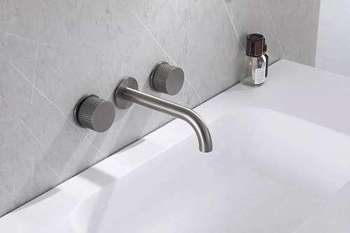 Смеситель для раковины ABBER Wasser Kreis AF81122NG скрытого монтажа, никель Смеситель для раковины ABBER Wasser Kreis AF81122NG скрытого монтажа, никель