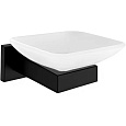 Мыльница BOCH MANN BM10652 CR-F25-H04MB стеклянная с держателем из нержавеющей стали, черный Мыльница BOCH MANN BM10652 CR-F25-H04MB стеклянная с держателем из нержавеющей стали, черный
