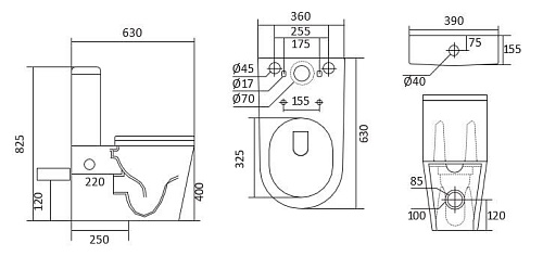 Унитаз напольный Aquatek ЕВРОПА AQ2903-00 630x390x825 безободковый с бачком тонкое сиденье Унитаз напольный Aquatek ЕВРОПА AQ2903-00 630x390x825 безободковый с бачком тонкое сиденье