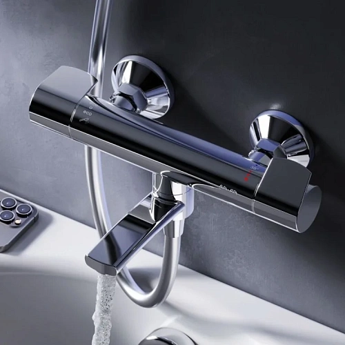 Смеситель для ванны AM.PM X-Joy F85A50000 с термостатом, хром Смеситель для ванны AM.PM X-Joy F85A50000 с термостатом, хром