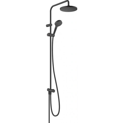 Душевая система Showerpipe 200 1jet Reno Hansgrohe Vernis Blend 26272670, матовый черный Душевая система Showerpipe 200 1jet Reno Hansgrohe Vernis Blend 26272670, матовый черный