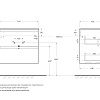 Тумба под раковину BelBagno UNO-700-2C-SO-BO подвесная, Bianco Opaco, 700x455x608 Тумба под раковину BelBagno UNO-700-2C-SO-BO подвесная, Bianco Opaco, 700x455x608