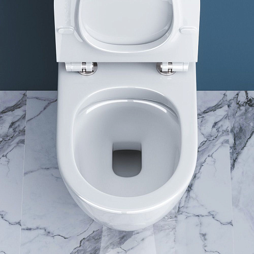 Унитаз напольный BelBagno SFERA-R BB2141CPR/ BB2111SC безободковый с сиденьем Унитаз напольный BelBagno SFERA-R BB2141CPR/ BB2111SC безободковый с сиденьем