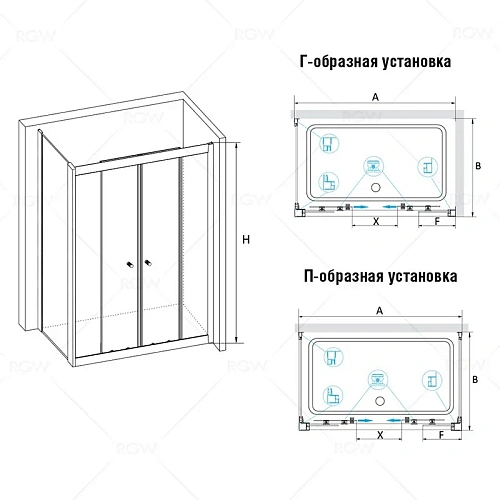Душевой уголок RGW Classic CL-43 (CL-10 + Z-12) 040943158-11 Душевой уголок RGW Classic CL-43 (CL-10 + Z-12) 040943158-11