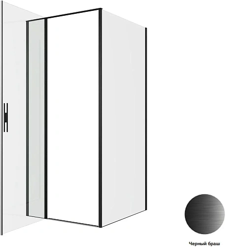 Душевой уголок Allen Brau Priority 90x100 3.31027.BBA + 3.31048.BBA черный браш Душевой уголок Allen Brau Priority 90x100 3.31027.BBA + 3.31048.BBA черный браш