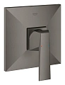 Смеситель для душа Allure Brilliant, квадратная розетка, темный графит матовый (24071AL0) внешняя ча Смеситель для душа Allure Brilliant, квадратная розетка, темный графит матовый (24071AL0) внешняя ча