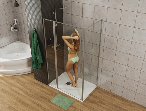 Душевой уголок Allen Brau Priority 100x80 хром 3.31004.00 + 3.31013.00 Душевой уголок Allen Brau Priority 100x80 хром 3.31004.00 + 3.31013.00