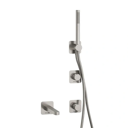 Смеситель для ванны WasserKRAFT A6451.296.298.275.100.276 встраиваемый никель Смеситель для ванны WasserKRAFT A6451.296.298.275.100.276 встраиваемый никель