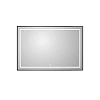 Зеркало BelBagno SPC-KRAFT-1200-800-LED-TCH-WARM-NERO 1200x32x800 мм с подсветкой сенсорным выключателем и подогревом