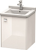 Картинка анонса товара «тумба под раковину duravit brioso br4040r1022 подвесная 46 см белый глянцевый»