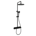 Душевая система SANCOS Teo SC11002MB c термостатом, встроенным изливом, с регулировкой по высоте, черный матовый Душевая система SANCOS Teo SC11002MB c термостатом, встроенным изливом, с регулировкой по высоте, черный матовый