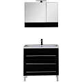 Комплект мебели Aquanet Верона NEW 90 черный (напольный 3 ящика) 00230317 Комплект мебели Aquanet Верона NEW 90 черный (напольный 3 ящика) 00230317