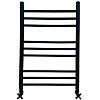 Картинка анонса товара «полотенцесушитель водяной ника classic лп (г2) 80/50 ral9005 черный матовый с вентилями (комплект лю лп г2 80/50 черн мат с вентилями»