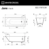 Ванна из искусственного камня WHITECROSS Jane 175x75 0222.175075.200 Solid Surface белый матовый Ванна из искусственного камня WHITECROSS Jane 175x75 0222.175075.200 Solid Surface белый матовый