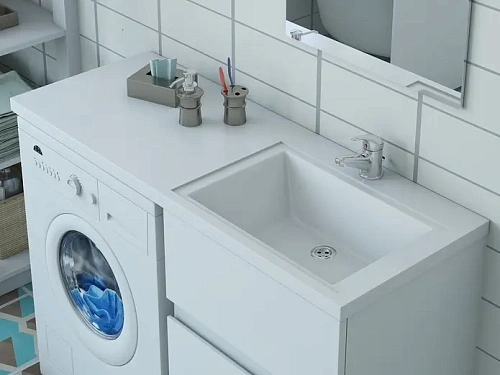 Тумба с раковиной Эстет Dallas Luxe ФР-00009838 1500х482 правая, напольная 2 ящика Тумба с раковиной Эстет Dallas Luxe ФР-00009838 1500х482 правая, напольная 2 ящика