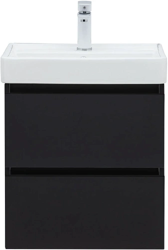 Тумба под раковину Aquanet Вега 2.0 50 черный 00337952 подвесная Тумба под раковину Aquanet Вега 2.0 50 черный 00337952 подвесная