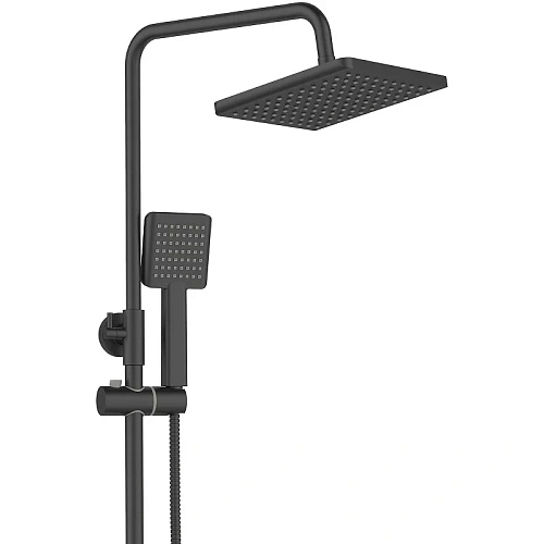 Душевая система Agger Brilliant A0394444 с изливом, черный Душевая система Agger Brilliant A0394444 с изливом, черный