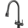 Смеситель для кухни Paulmark Lange вороненая сталь La214212-GM Смеситель для кухни Paulmark Lange вороненая сталь La214212-GM