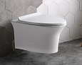 Унитаз подвесной CeramaLux CL2100 белый с крышкой микролифт Унитаз подвесной CeramaLux CL2100 белый с крышкой микролифт