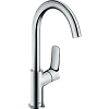 Смеситель для раковины hansgrohe Logis с поворотным изливом и сливным гарнитуром, хром 71130000