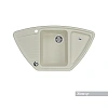Кухонная мойка Aquaton Лория 1A715032LR240 из литого мрамора, угловая, жемчуг Кухонная мойка Aquaton Лория 1A715032LR240 из литого мрамора, угловая, жемчуг