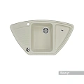 Кухонная мойка Aquaton Лория 1A715032LR240 из литого мрамора, угловая, жемчуг Кухонная мойка Aquaton Лория 1A715032LR240 из литого мрамора, угловая, жемчуг
