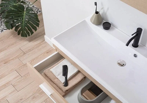 Комплект мебели Aquanet Нота NEW 100 светлый дуб (камерино) 00230305 Комплект мебели Aquanet Нота NEW 100 светлый дуб (камерино) 00230305