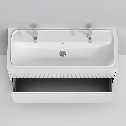 Тумба под раковину AM.PM Func M8FFUX1202WM push-to-open, 120 см, белый матовый Тумба под раковину AM.PM Func M8FFUX1202WM push-to-open, 120 см, белый матовый