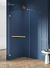 Картинка анонса товара «душевая перегородка new trendy avexa gold brushed 100x200 exk-3145 брашированное золото»