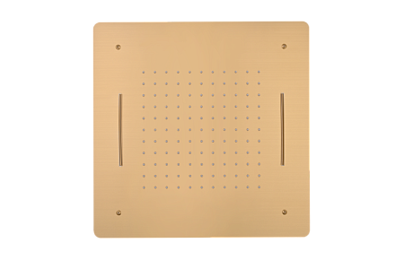 Верхний душ Boheme  428-BR 2-х функциональный из нержавеющей стали Bronze