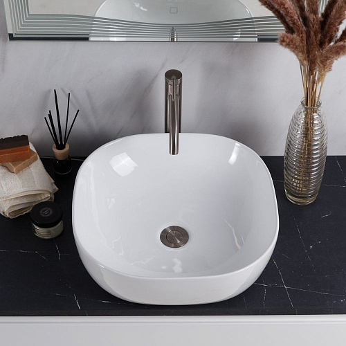 Раковина BelBagno BB1301 425x425 белый Раковина BelBagno BB1301 425x425 белый