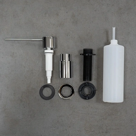 дозатор жидкого мыла Lemark LM8203SC, врезной хром дозатор жидкого мыла Lemark LM8203SC, врезной хром