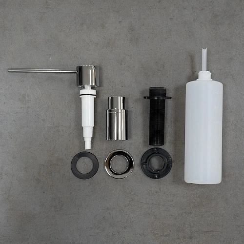 дозатор жидкого мыла Lemark LM8203SC, врезной хром дозатор жидкого мыла Lemark LM8203SC, врезной хром