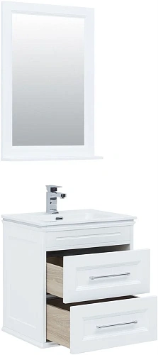 Комплект мебели Aquanet Бостон М 60 белый матовый 00210629 Комплект мебели Aquanet Бостон М 60 белый матовый 00210629